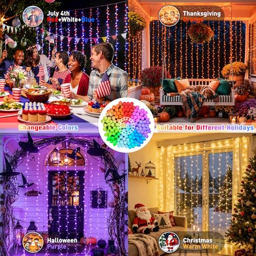 RGB Curtain Lights (9.8 Foot)