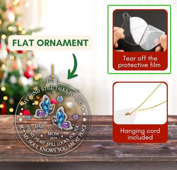 Family Charm Personalized 3D Inflated Effect Acrylic Ornament