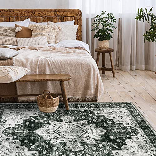 Ultra Thin Washable Vintage 5x7 Area Rugs