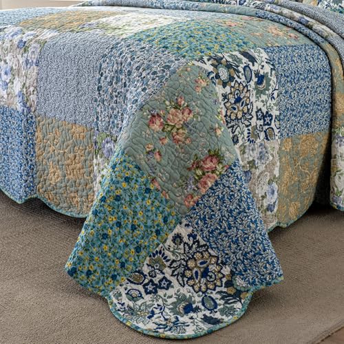 Oversized King Bedspreads Patchwork Quilt Set