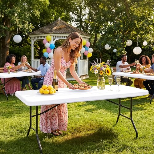 Fitted Tablecloth for 8 Foot Rectangle Tables (6 Count)