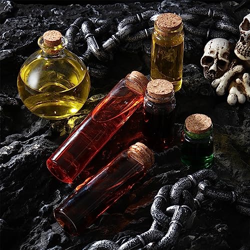 12 Mini Glass Potion Bottles with Corks (12 Count)