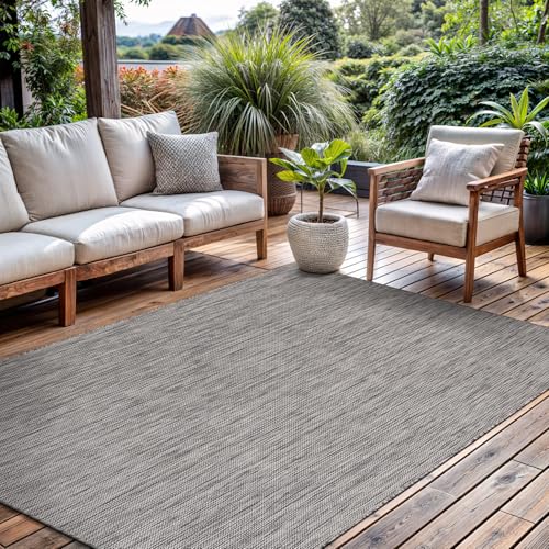 Outdoor Rug 6x9 Modern Area Rugs for Indoor and Outdoor Patios and Porches (59.25 Sq Ft)