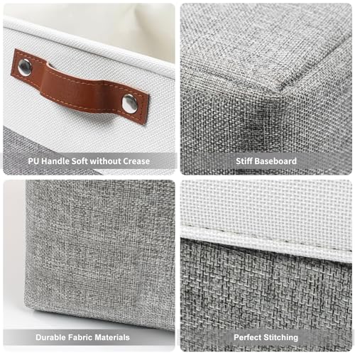 Storage Bins Large Fabric Storage Baskets for Shelves 3 Pack (3 Count)