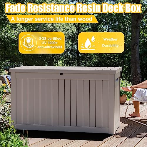 280 Gallon Deck Boxes Outdoor Waterproof