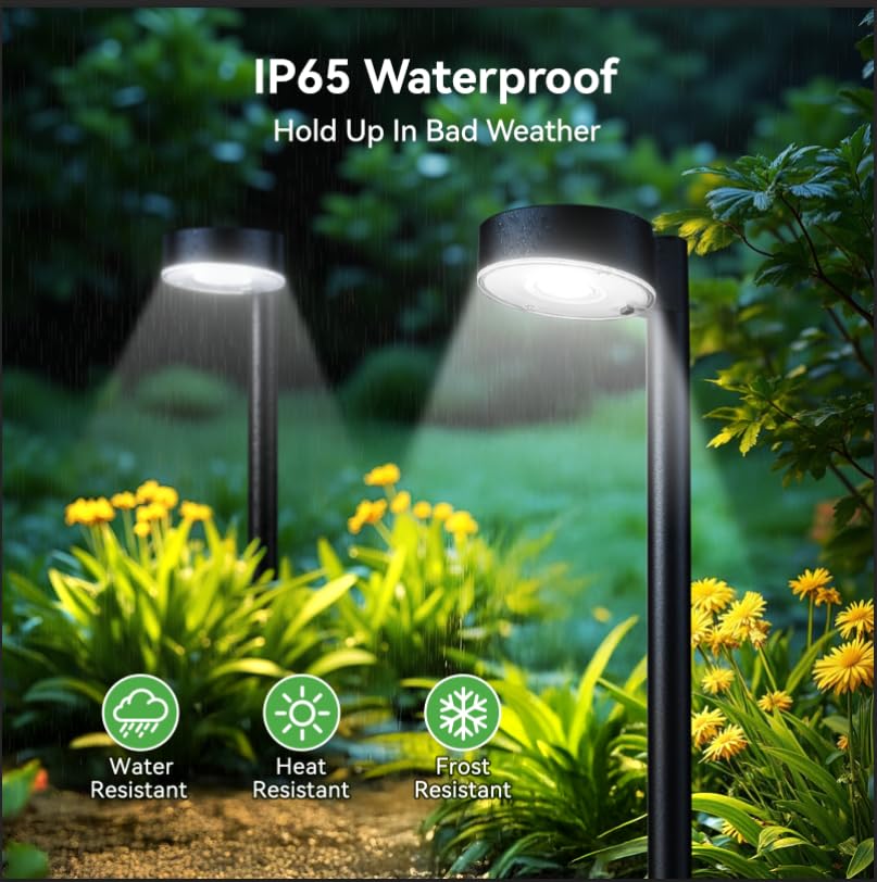 4 Pack Solar Pathway Lights Outdoor (4 Count)