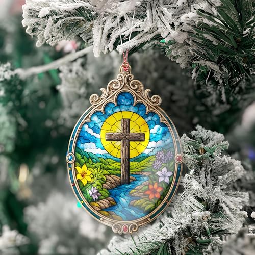 Nativity Cross Christmas Ornament 2026