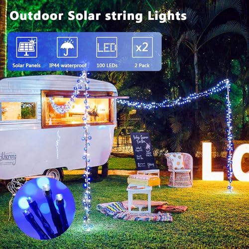 2 Pack Solar Christmas Lights (66 Foot)