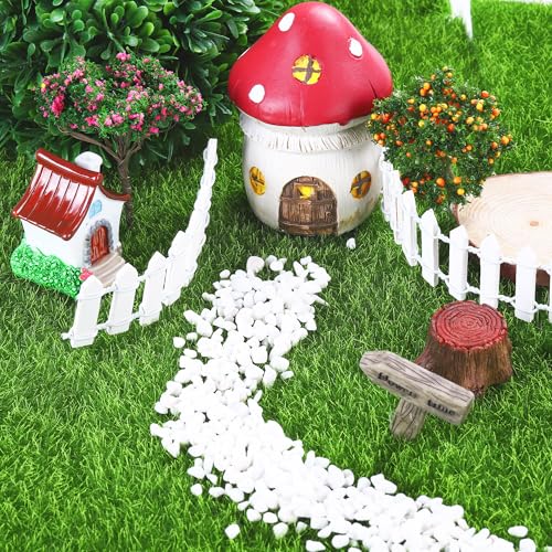 24 Pieces Fake Grass for Crafts Fairy Garden 6 x 6 Inches Artificial Garden Grass for Miniature Ornament Dollhouse DIY Decoration (24 Count)