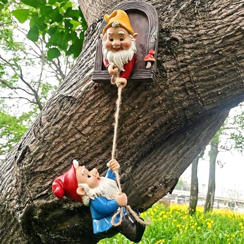 Climbing Gnomes Tree Faces Decor (2 Count)