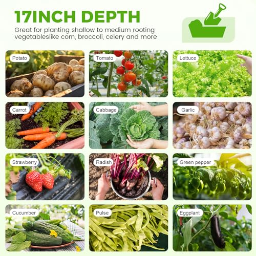 4×2×1.5ft Galvanized Raised Garden Bed Kit