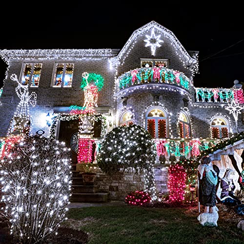 200 LED White Christmas Lights Outdoor