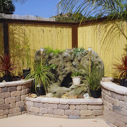 Natural Bamboo Fencing Decorative Rolled Fence Panel 1 in D x 4 ft H x 8 ft L (32 Sq Ft)