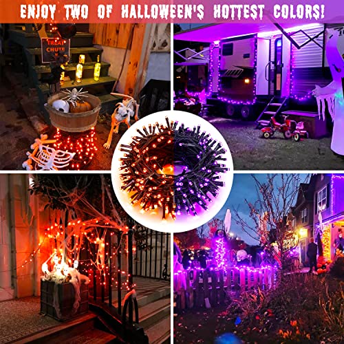 2 Pack Solar String Lights Outdoor Waterproof (66 Foot)