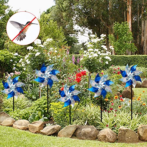10 Pack Reflective Pinwheels with Stakes (10 Count)