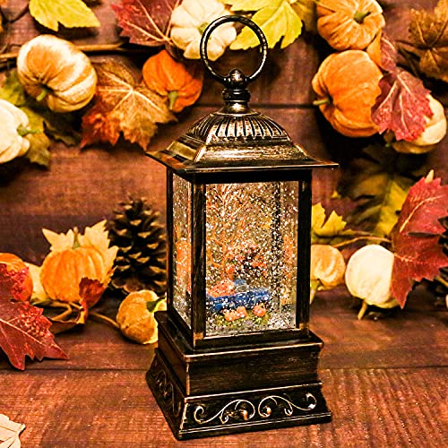 Fall Snow Globe Lantern
