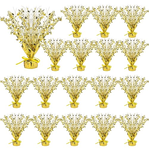 18 Pcs Gold Foil Spray Centerpiece Table Decoration for Party