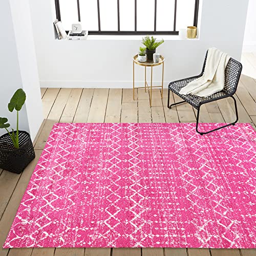 Boho Vintage Diamond Fuchsia