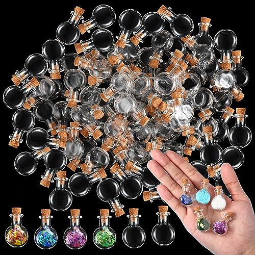 200 Pcs 2ml Mini Jars with Cork Lids (200 Count)
