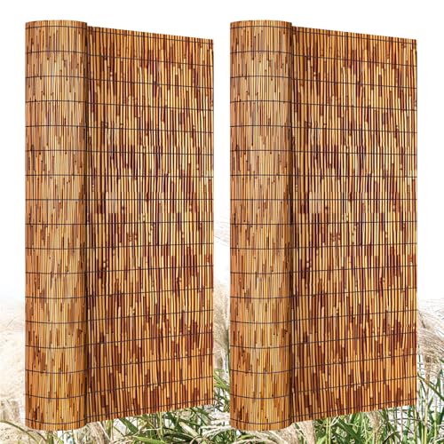 Natural Reed Fencing Roll 4.6x16.4FT Privacy Screen for Patio (150.656 Sq Ft)