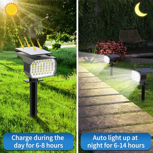 Solar Spot Lights Outdoor 2 Pack (2 Count)