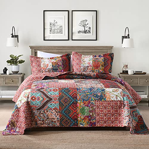 Cotton Patchwork Bedspread Quilt Sets