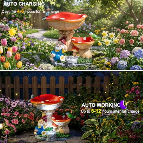 Solar Gnome Statues Figurine Lights