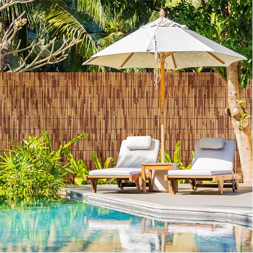 Natural Reed Fencing Roll 4.6x16.4FT Privacy Screen for Patio (150.656 Sq Ft)