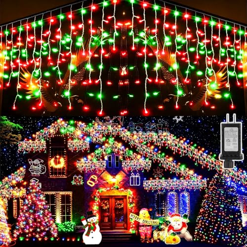 Christmas Lights Outdoor Decorations 33ft 400 LED Hanging Light