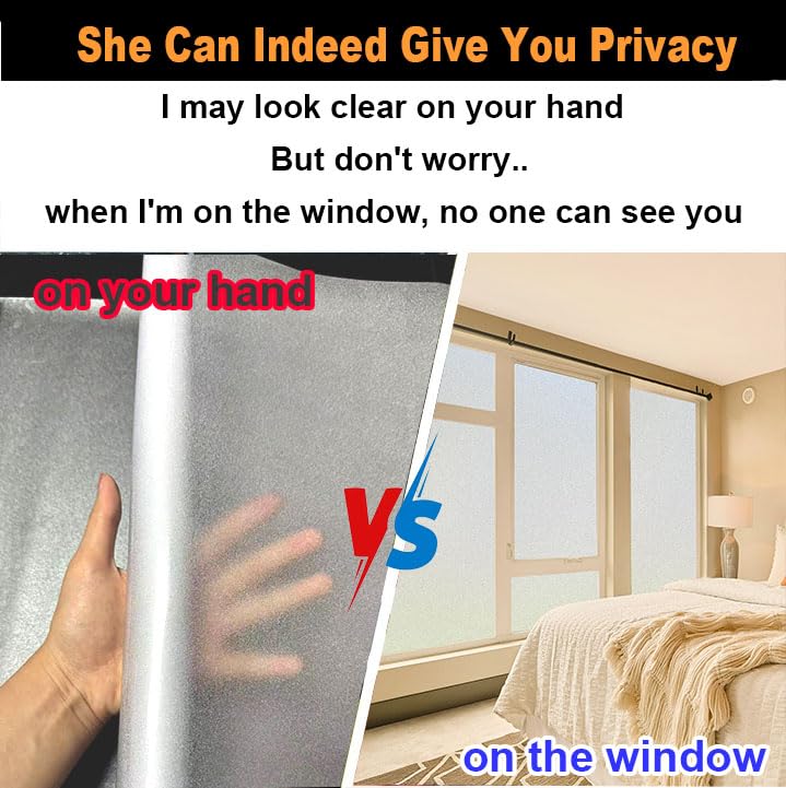 Frosted Glass Window Privacy Film Decorative