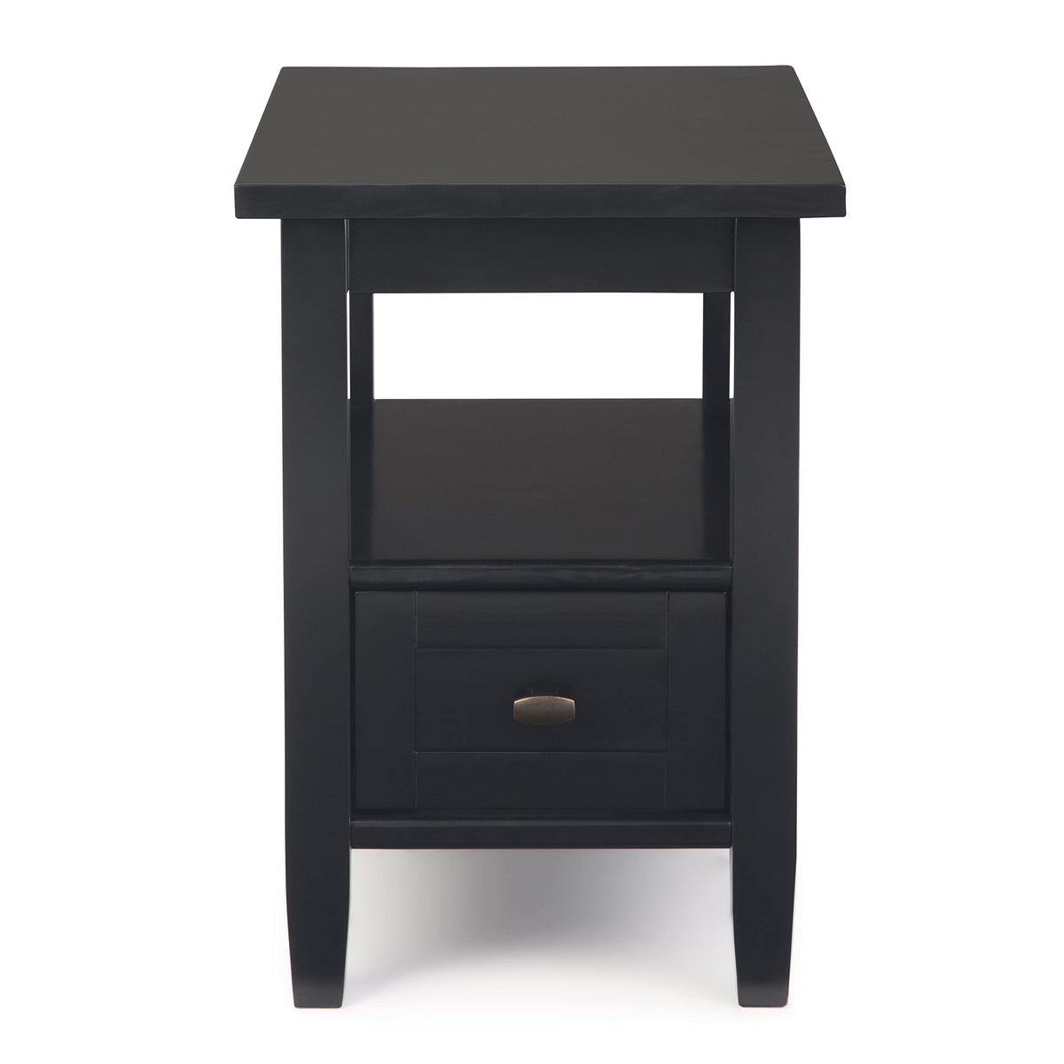 Warm Shaker 14" Narrow Side Tables in Black