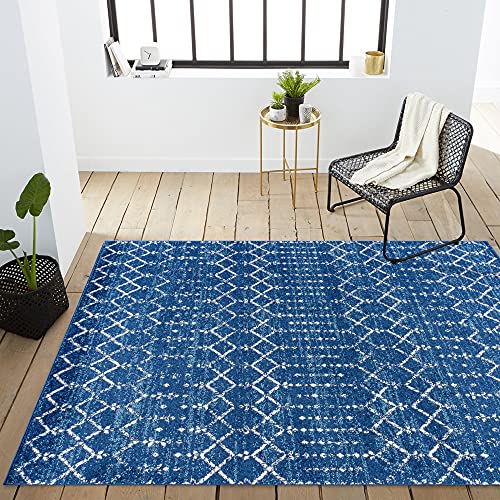 Boho Vintage Diamond Blue