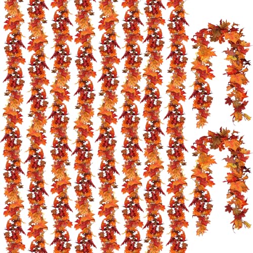 10 Pack Fall Leaf Garland (59 Foot)
