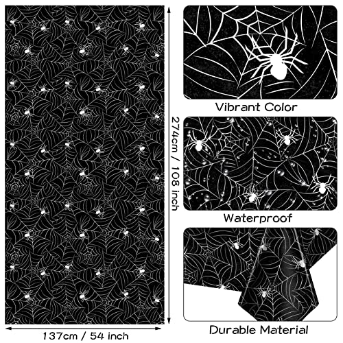 3 Pack Halloween Tablecloth Rectangular Table Halloween Party Decorations (3 Count)