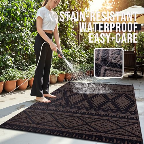 Outdoor Rug 8x10 ft Waterproof Reversible Mat (80 Sq Ft)