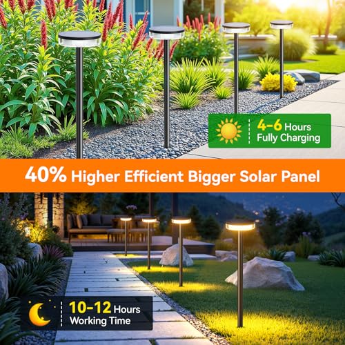 Solar Pathway Lights Outdoor (6 Count)