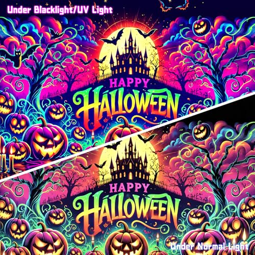 UV Reactive Halloween Tapestry