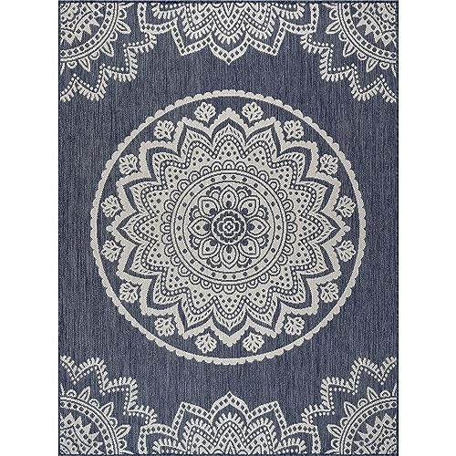 Outdoor Rug 8x10 Modern Area Rugs for Indoor and Outdoor Patios and Porches