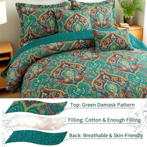 100% Cotton Face King Quilt Bedding Set