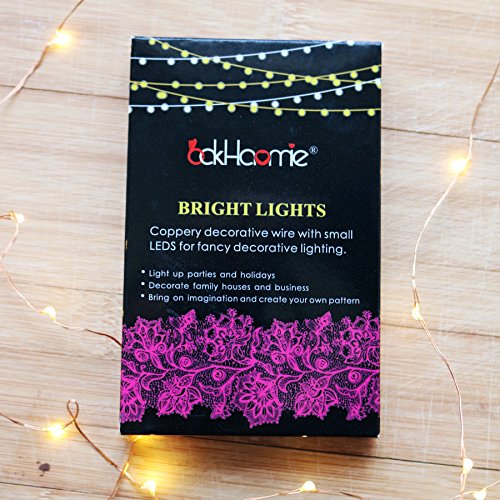 6 Pack 7Ft Starry Fairy String Lights No Remote Waterproof 20LED Warm White (6 Count)