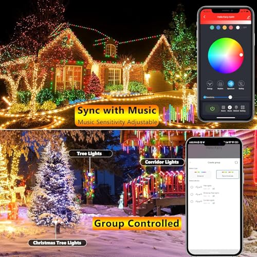 66FT 200 LED RGB Smart Halloween Lights Outdoor Color Changing (66 Foot)
