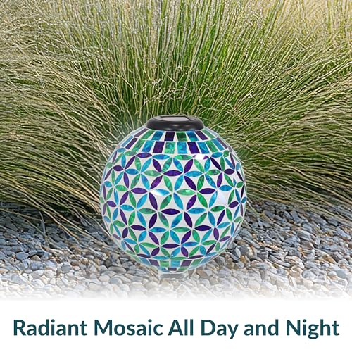 Sunnydaze Solar Gazing Ball for Garden (2 Count)