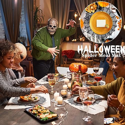 6 Pcs Halloween Spider Web Placemats (6 Count)
