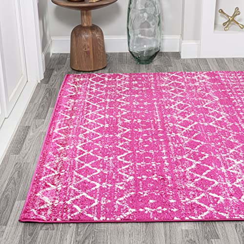 Boho Vintage Diamond Fuchsia