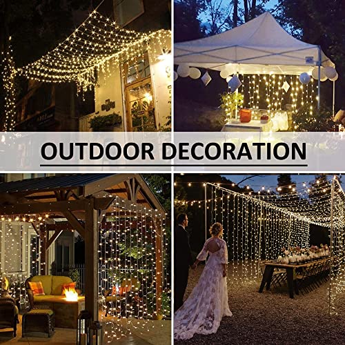 LED Curtain Lights Outdoor 50ft x10ft