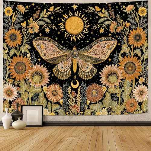 Celestial Moth Tapestry