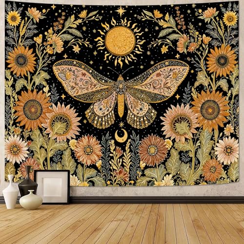 Celestial Moth Tapestry