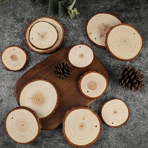 Unfinished Wood Slices 30pcs 2.8" (30 Count)