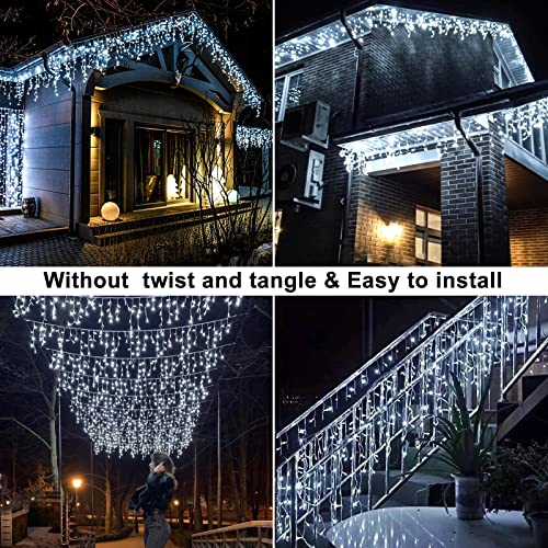 640 LED Icicle Lights for Outside