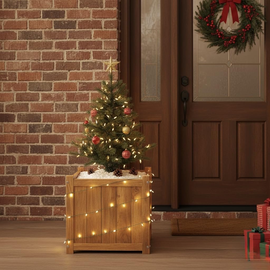 Hardwood Outdoor Flower Box